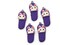 5 34mm Purple Bunny Rabbit Slipper Polymer Clay Miniature Slipper Charms